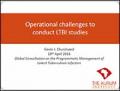 Operational Challenges to Conduct LTBI Studies