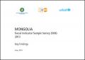 Mongolia: Social Indicator Sample Survey, Multiple Indicator Cluster Survey 2013, Key Findings