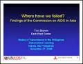 Where Have We Failed: Findings of The Commission on AIDS in Asia