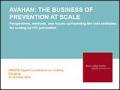 Avahan: The Business of Prevention at Scale - Perspectives, Methods, and Issues Surrounding The Cost Estimates for Scaling Up HIV Prevention