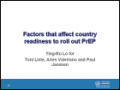 Factors that Affect Country Readiness to Roll out PrEP. Lo YR