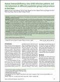 Human Immunodeficiency Virus (HIV) Infection Patterns and Risk Behaviors in Different Population Groups and Provinces in Viet Nam