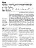 Impact of a Community Sexually Transmitted Infection/HIV Intervention Project on Female Sex Workers in Five Border Provinces of Vietnam