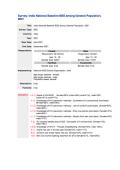 National Baseline BSS India 2001: General Population (Data Sheet)