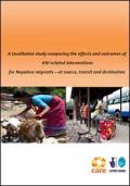 A Qualitative Study Comparing the Effects and Outcomes of HIV-related Interventions for Nepalese Migrants – At Source, Transit and Destination