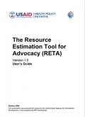The Resource Estimation Tool for Advocacy (RETA): User's Guide (Version 1)